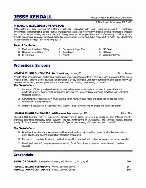 Worked in the billing department of a busy regional hospital as part of a coding and administrative team. 11 Medical Billing Resume Example Collection | Resume Database Template