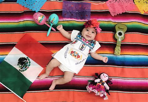 Mexican Baby Baby Mexican Outfit Viva México Mexican Babies Mexican