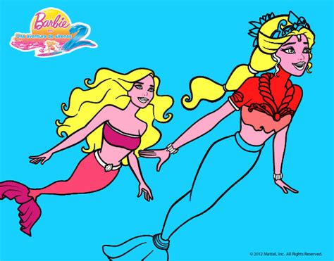 Dibujo De Barbie Nadando Con Sirenas Pintado Por Melibarbie En Dibujos My XXX Hot Girl