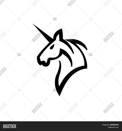 Unicorn Icon Isolated Vector And Photo Free Trial Bigstock