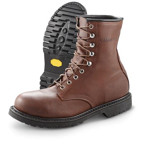 Mens Carolina® 8 Steel Toe Eh Work Boots Brown 235643 Work Boots