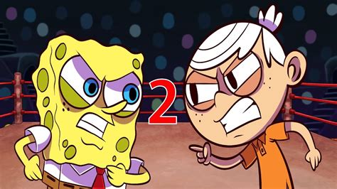 Spongebob Squarepants Vs Lincoln Loud 2 Cartoon Rap Battles The Loud