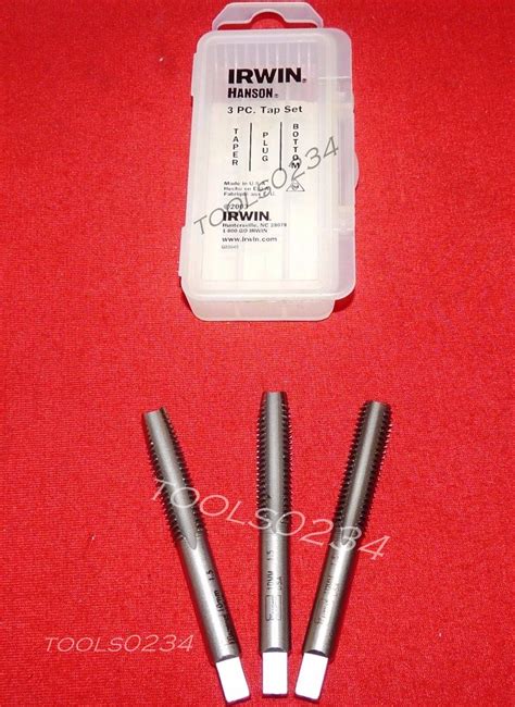M10 X 15 10mm Carbon Steel Tap Set 3pc Taper Plug And Bottom Usa Made