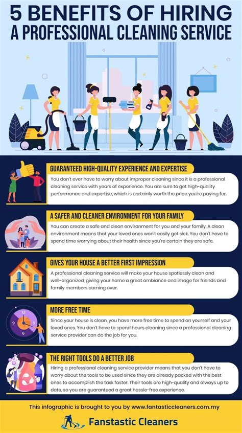 Benefits Of Hiring A Professional Cleaning Service Infographic Fantastic Cleaners