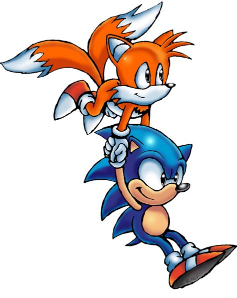 Sonic And Tails Flying Sonic Tailed Drawings