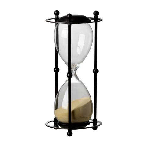 1 Hr Hourglass Sand Timer In Stand Tan 6x13