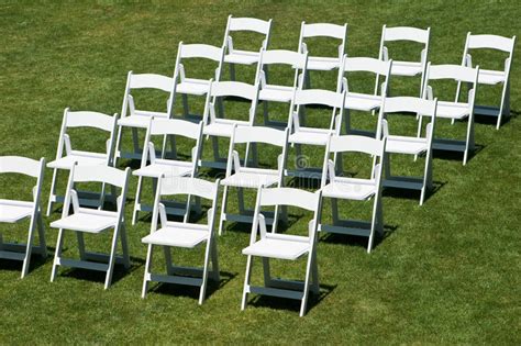 Stock video 175706156 from depositphotos collection of usage information. Rows Of White Wedding Chairs Stock Image - Image of nobody ...