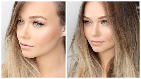 Natural Bronzed Glowing Makeup For Spring W Flawless Foundation