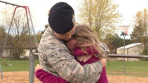 Woman Surprises Sister At School After Returning Home From Military
