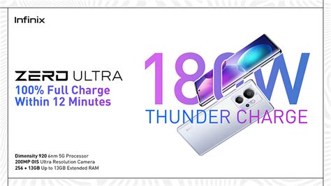 0 To 100 Percent In 12 Minutes Infinix Zero Ultras 180w Thunder Charge Is Here