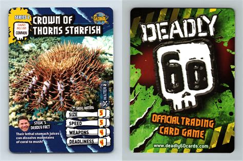 Crown Of Thorns Starfish 80165 Deadly 60 Series 2 Common Tcg Card