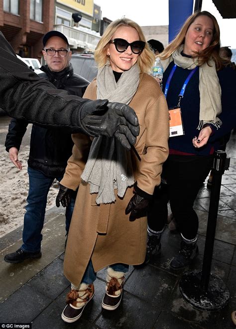 Naomi Watts Is Stylish In Cold Shoulder Jacket At Sundance Daily Mail