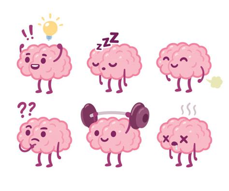 Cartoon Brain Thinking Clipart