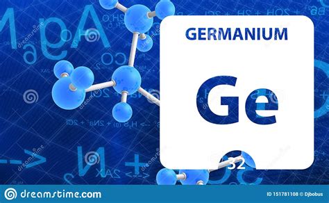 Germanium-32-Element Erdalkalimetalle Chemisches Element Der Periodischen Tabelle Von Mendeleev ...