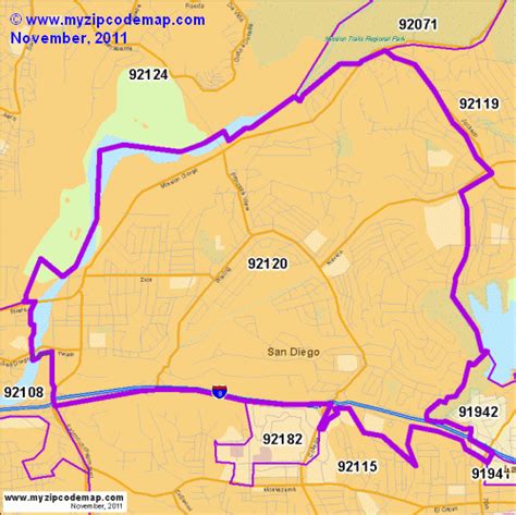 Zip Code Map Of 92120 Demographic Profile Residential Housing