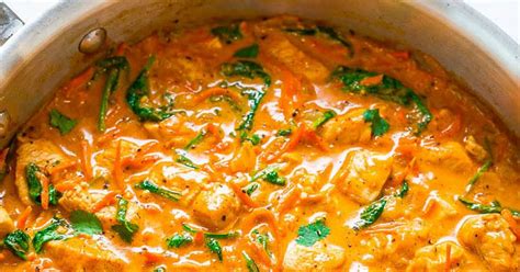A single serving may provide your daily needs for iron. Thai Chicken Coconut Curry | Recipe | Coconut curry ...