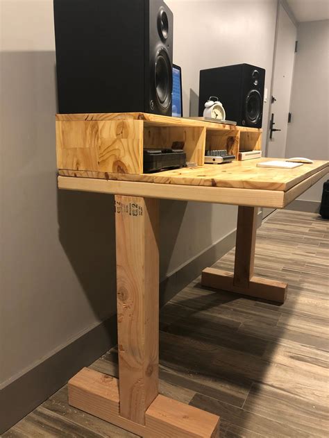 Studio desk | Etsy in 2020 | Studio desk, Home studio desk, Home recording studio setup