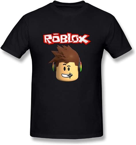 Edongquwe Mens Classic T Shirt Roblox Character Head Video Game Graphic