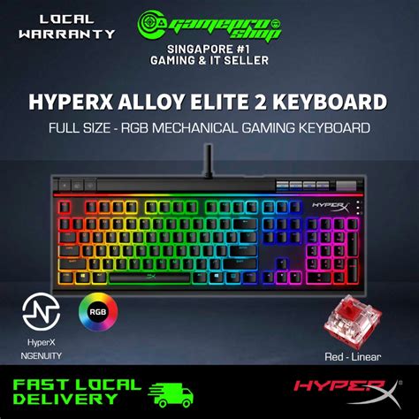 Hyperx Alloy Elite 2 Mechanical Gaming Keyboard Hkbe2x 1x Usg 2y
