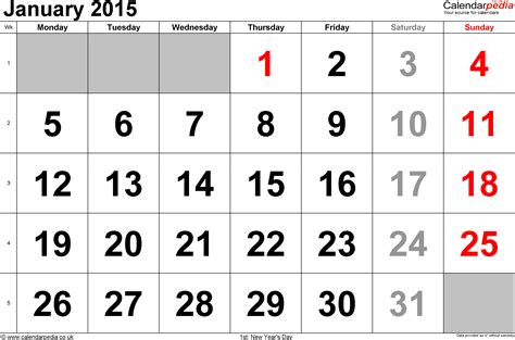 Calendar January 2015 Uk Bank Holidays Excelpdfword Templates