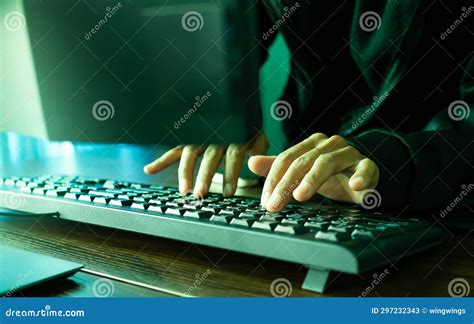 Hacker Typing Keyboard Hack Theft Identity Criminal Crime Digital