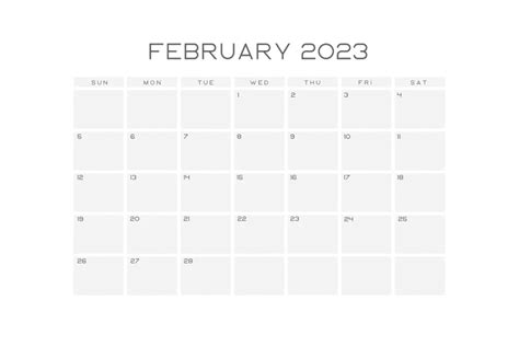Best 40 Free February Calendar Templates 2023 Masterbundles