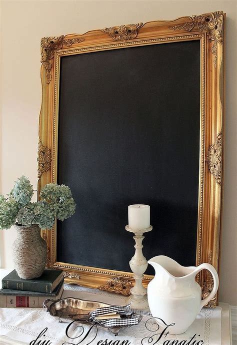 How To Frame A Chalkboard And Display It In Your Home