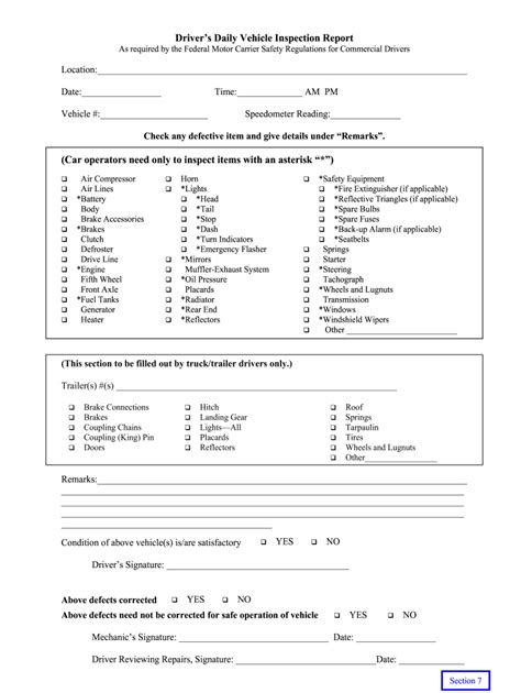 Drivers Vehicle Inspection Report Pdf Fill Out Sign Online Dochub