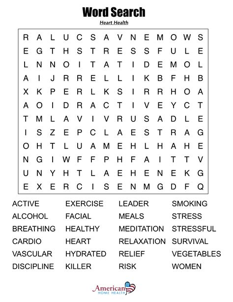 Large Printable Word Search