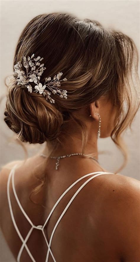 Gorgeous Wedding Hairstyles In Elegant Low Updo Hair