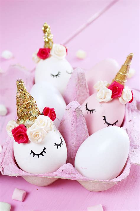 #ostern diy deko idee für ostern in einer aludose. DIY Einhorn Ostereier selber machen: Ausgefallene Deko ...