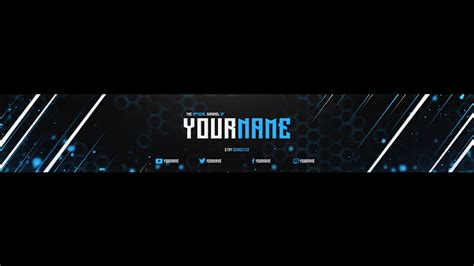 Photoshop Youtube Banner Template Free