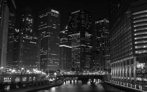 Chicago Black And White Background Hd Wallpaper Garreco