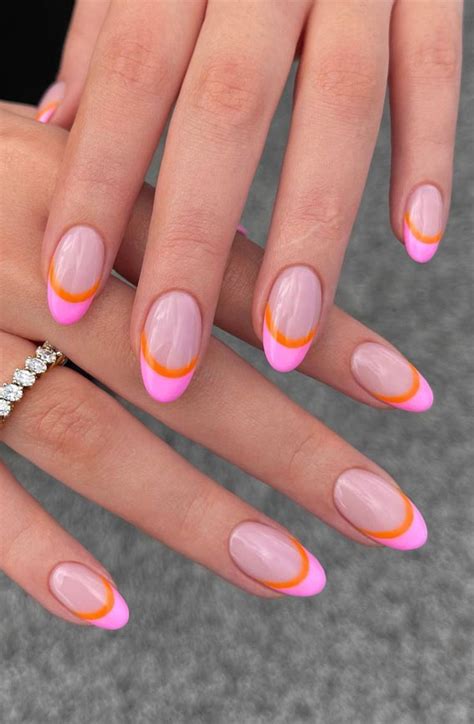 35 Nail Trends 2023 To Have On Your List Double Layered French Tips
