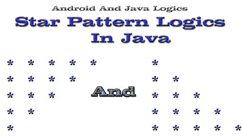 How To Print Star Patterns In Java Develop Star Pattern Logics Youtube