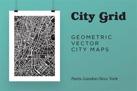City Grid Maps Custom Designed Illustrations Creative Market