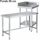 Cocinas de acero inoxidable hostelería, encimeras de inoxidable, mesas de trabajo inox hosteleria, armarios inoxidables. Mesa de trabajo inoxidable cocina industrial - Mesa acero ...