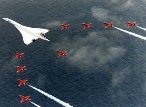 Red Arrows And Concorde Lined Up For Fly Pass Over Buckingham Palace