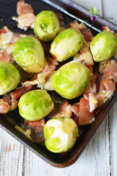 The roasted brussels sprouts, flavored with olive oil, balsamic vinegar, and maple syrup, pair especially well with turkey or pork. Brussels Sprouts with Bacon and Maple Syrup | Salty Side Dish