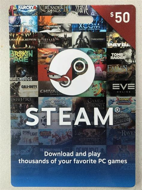 Amazon 50 Steam Gift Card Digital Code FAST Delivery