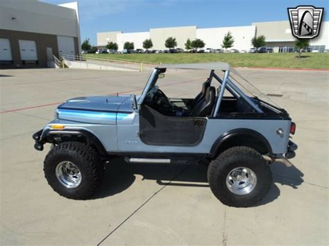 Blue 1982 Jeep Cj7 42l Inline 6 2bl Ohv 5 Speed Manual Available Now