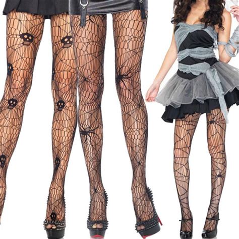 Fashion Tights Women Sexy Skull Fishnet Stockings Nightclubs Halloween