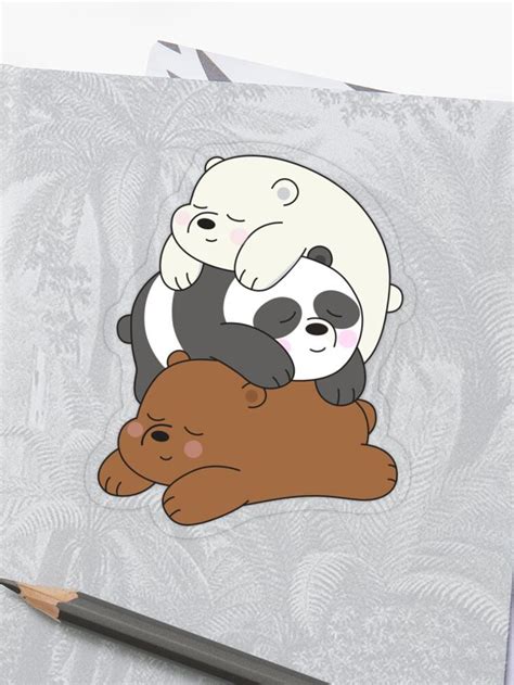 We Bare Bears Sticker By Plushism Redbubble We Bare Bears