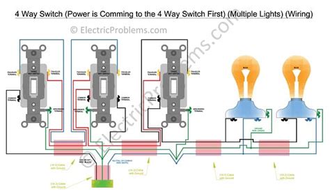 Wiring Diagram For 2 Way Switch With Multiple Lights Circuit Diagram
