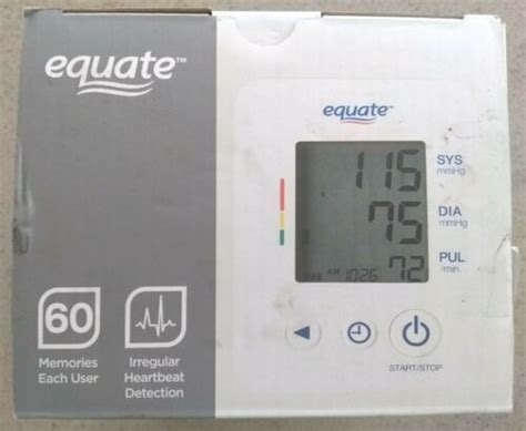 Equate 4000 Series Upper Arm Blood Pressure Monitor New