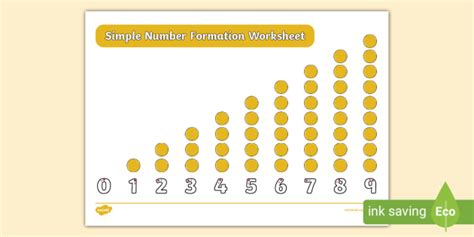 Simple Number Formation Worksheet