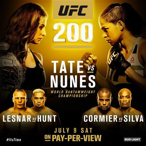 Онлайн трансляция Ufc 200 Миша Тейт Аманда Нунес Дэниэл Кормье