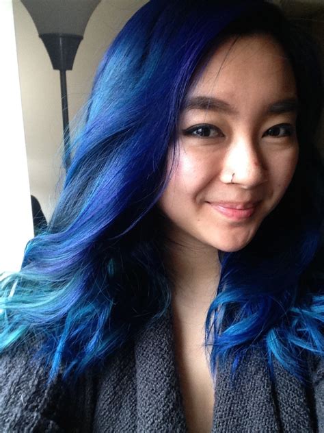 Enrich or intensify their current hair color. Blue's the warmest color, right? : FancyFollicles