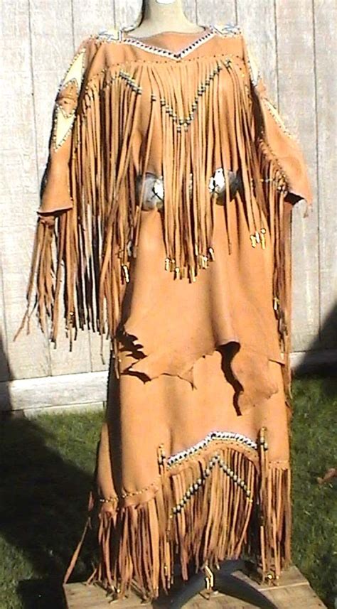Cherokee Native American Wedding Dress Cheyenne Buckskin Dress To