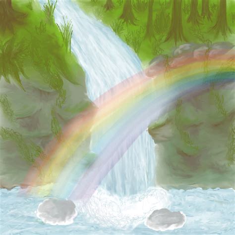 Rainbow Waterfall Cascade By Jousan On Deviantart